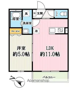 キャメル入間黒須A【3階】の間取り